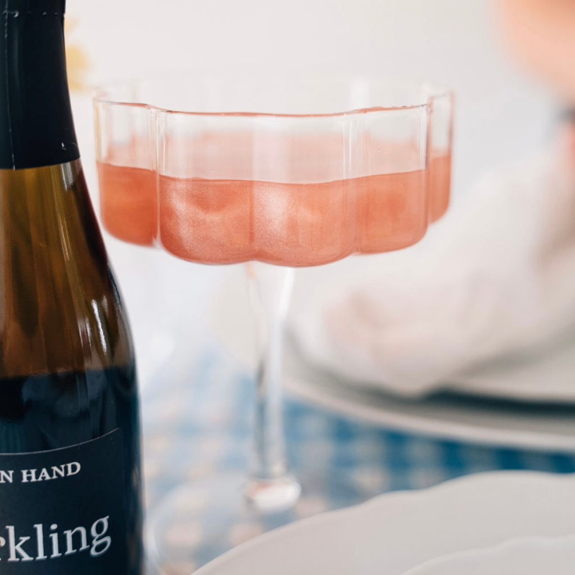 SIPPING PRETTY BLUSH SHIMMER DRINK GARNISH