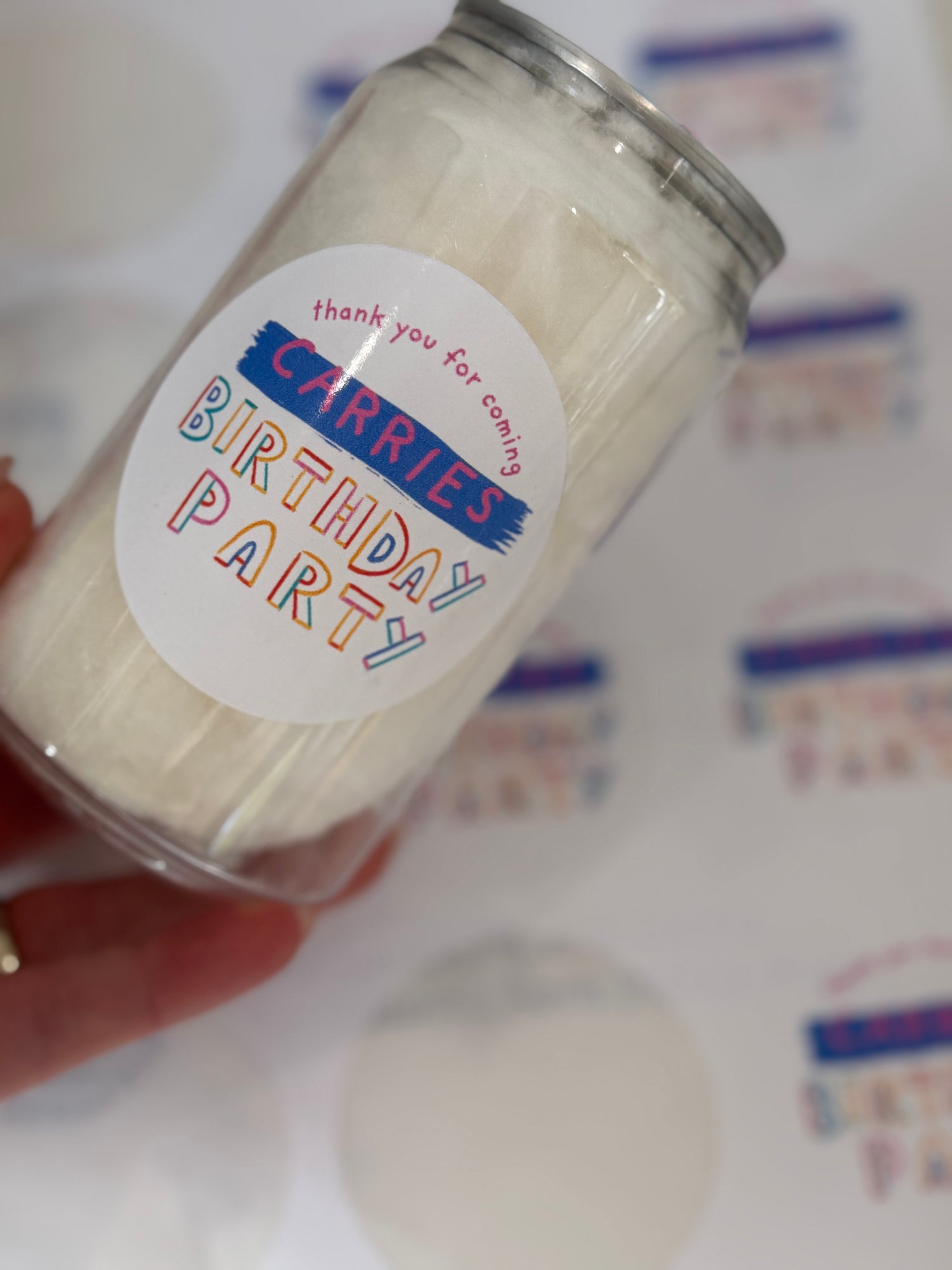 Floss Party Cans