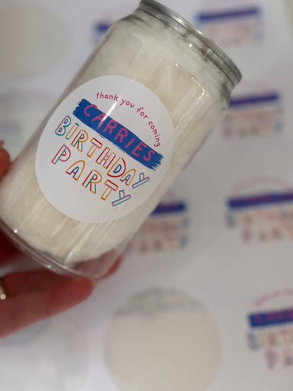 Floss Party Cans