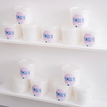 Load image into Gallery viewer, MINI PERSONALISED FAIRY FLOSS TUBS (Min 10 for custom labels)
